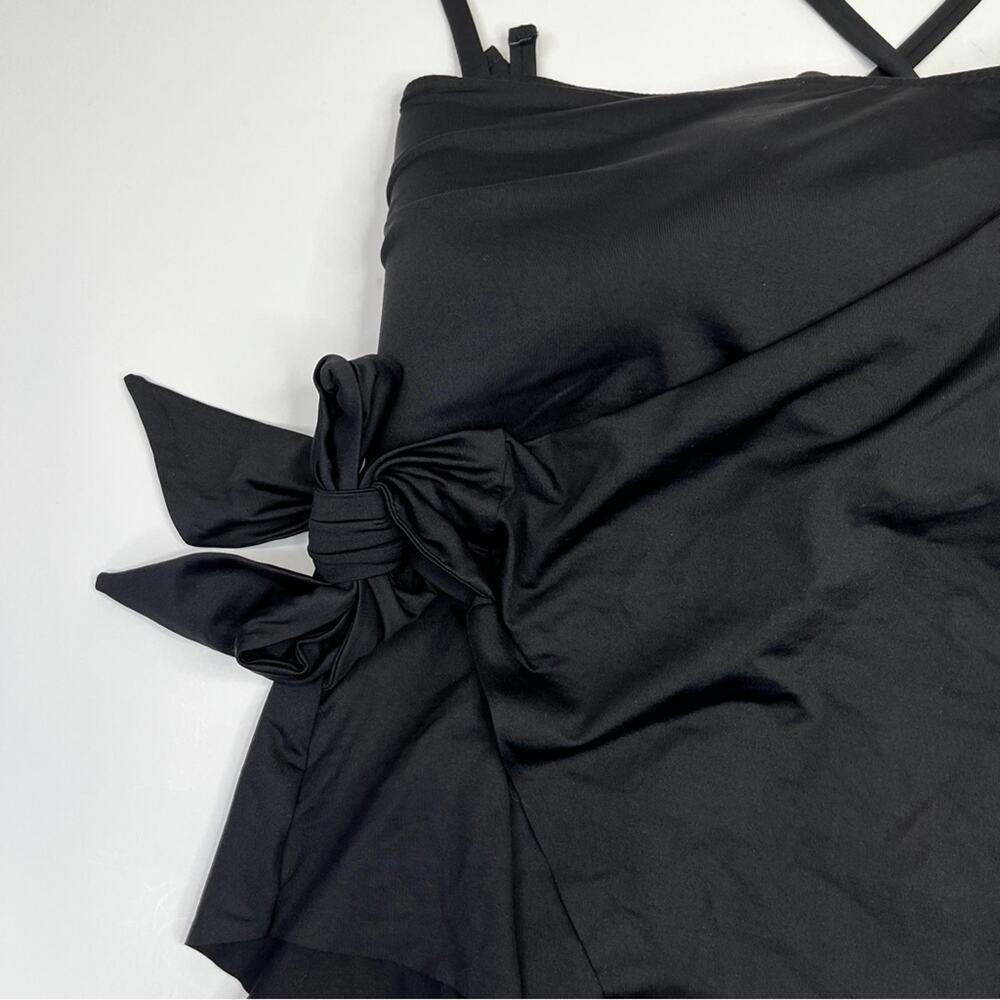 Becca Color Code Side Tie Tankini top black - 1X - Picture 3 of 11